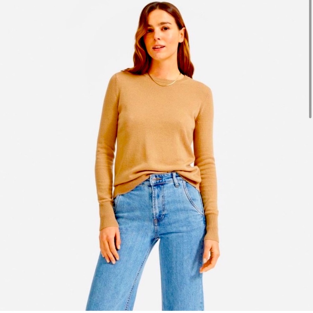 Camel Everlane cashmere sweater S